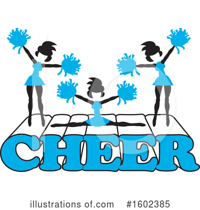 Cheerleading Clipart #1602385 by Johnny Sajem
