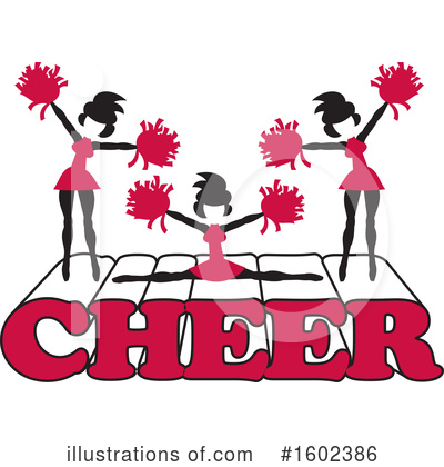 Cheerleading Clipart #1602386 by Johnny Sajem