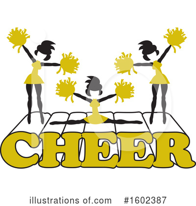 Cheerleading Clipart #1602387 by Johnny Sajem