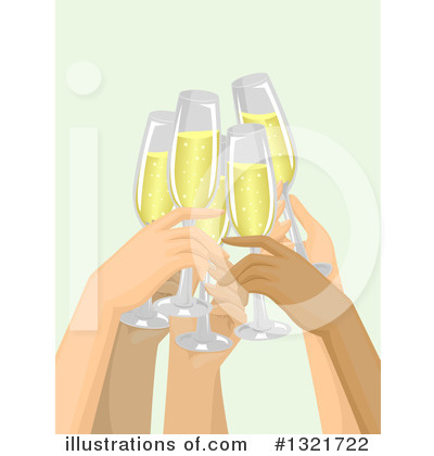 Royalty-Free (RF) Cheers Clipart Illustration by BNP Design Studio - Stock Sample #1321722