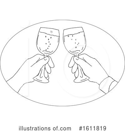 Champagne Clipart #1611819 by patrimonio