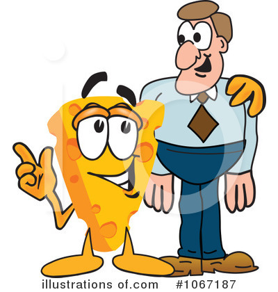 Royalty-Free (RF) Cheese Character Clipart Illustration by Mascot Junction - Stock Sample #1067187