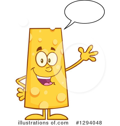 Cheese Character Clipart #1294048 by Hit Toon