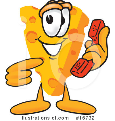 Royalty-Free (RF) Cheese Character Clipart Illustration by Mascot Junction - Stock Sample #16732