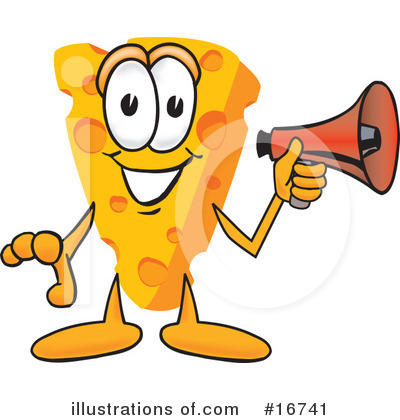 Royalty-Free (RF) Cheese Character Clipart Illustration by Mascot Junction - Stock Sample #16741