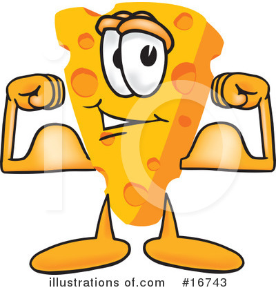 Royalty-Free (RF) Cheese Character Clipart Illustration by Mascot Junction - Stock Sample #16743