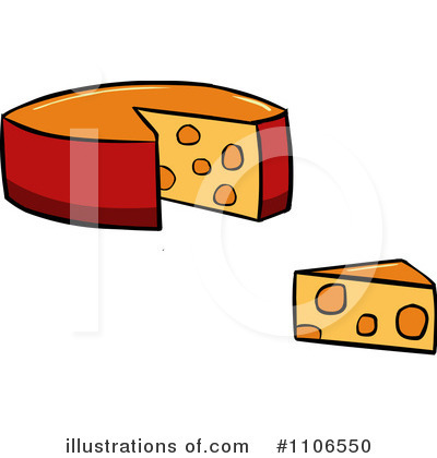 Royalty-Free (RF) Cheese Clipart Illustration by Cartoon Solutions - Stock Sample #1106550