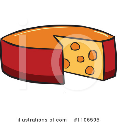 Royalty-Free (RF) Cheese Clipart Illustration by Cartoon Solutions - Stock Sample #1106595