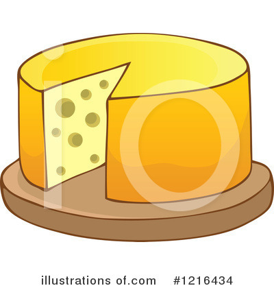 Royalty-Free (RF) Cheese Clipart Illustration by visekart - Stock Sample #1216434