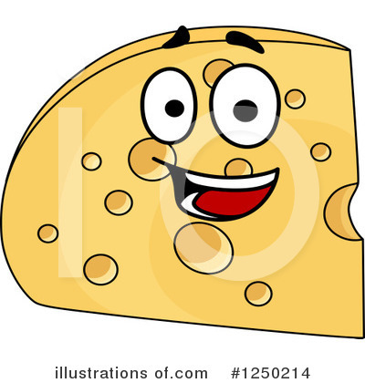 Royalty-Free (RF) Cheese Clipart Illustration by Vector Tradition SM - Stock Sample #1250214