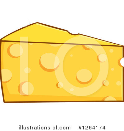 Royalty-Free (RF) Cheese Clipart Illustration by Hit Toon - Stock Sample #1264174