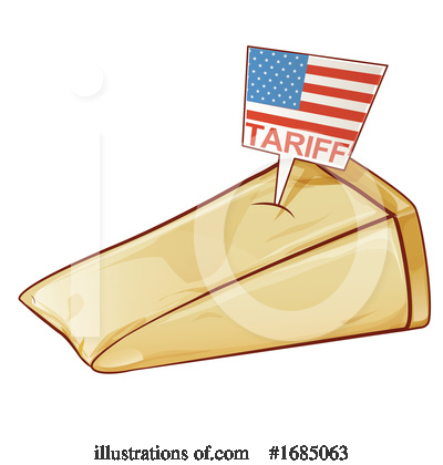 Royalty-Free (RF) Cheese Clipart Illustration by Domenico Condello - Stock Sample #1685063