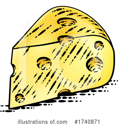 Royalty-Free (RF) Cheese Clipart Illustration by AtStockIllustration - Stock Sample #1740871