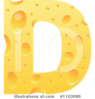 Cheese Letter Clipart #1103086 by Andrei Marincas