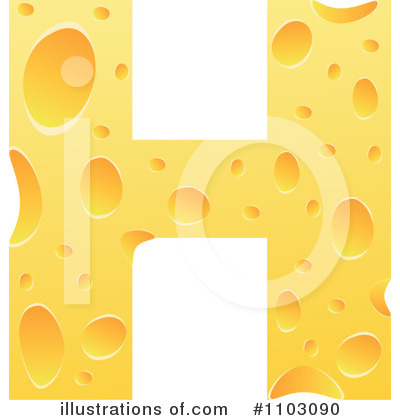 Cheese Letter Clipart #1103090 by Andrei Marincas