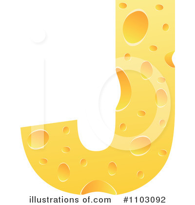 Cheese Letter Clipart #1103092 by Andrei Marincas