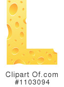 Cheese Letter Clipart #1103094 by Andrei Marincas