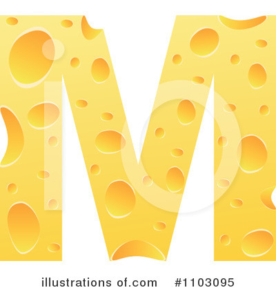 Cheese Letter Clipart #1103095 by Andrei Marincas