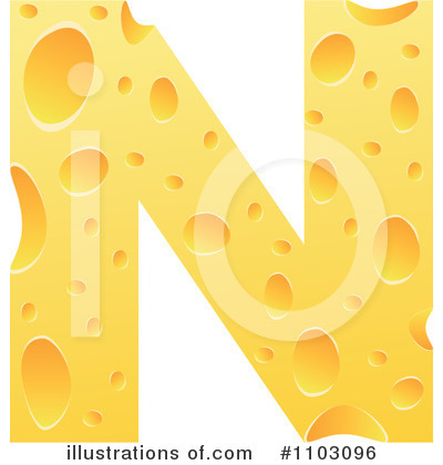 Cheese Letter Clipart #1103096 by Andrei Marincas