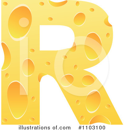 Cheese Letter Clipart #1103100 by Andrei Marincas