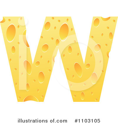 Cheese Letter Clipart #1103105 by Andrei Marincas