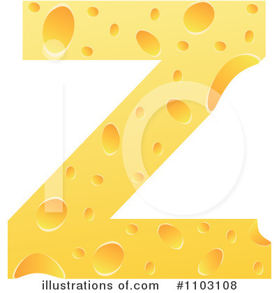 Cheese Letter Clipart #1103108 by Andrei Marincas