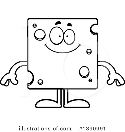 Cheese Mascot Clipart #1390991 by Cory Thoman