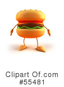 Cheeseburger Character Clipart #55481 by Julos