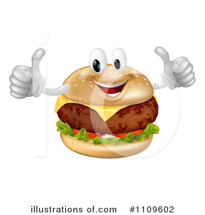 Royalty-Free (RF) Cheeseburger Clipart Illustration by AtStockIllustration - Stock Sample #1109602