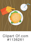 Cheeseburger Clipart #1136261 by patrimonio