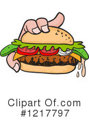 Cheeseburger Clipart #1217797 by LaffToon