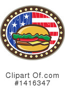 Cheeseburger Clipart #1416347 by patrimonio