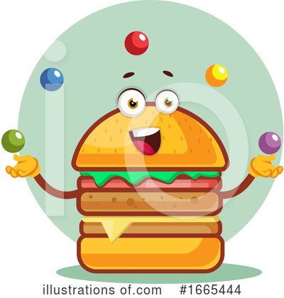 Royalty-Free (RF) Cheeseburger Clipart Illustration by Morphart Creations - Stock Sample #1665444