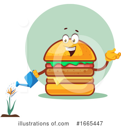 Royalty-Free (RF) Cheeseburger Clipart Illustration by Morphart Creations - Stock Sample #1665447