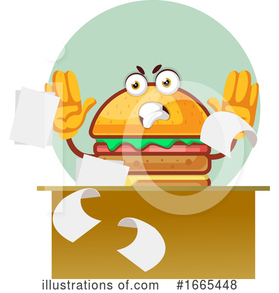Royalty-Free (RF) Cheeseburger Clipart Illustration by Morphart Creations - Stock Sample #1665448