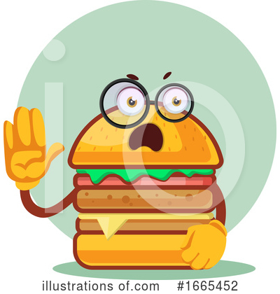 Royalty-Free (RF) Cheeseburger Clipart Illustration by Morphart Creations - Stock Sample #1665452