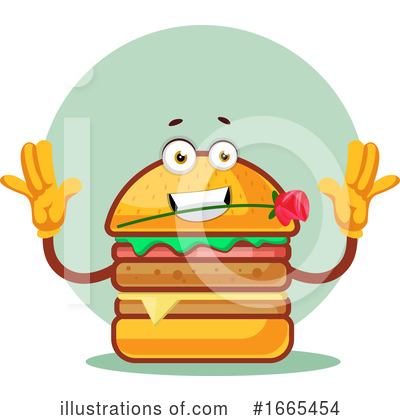 Royalty-Free (RF) Cheeseburger Clipart Illustration by Morphart Creations - Stock Sample #1665454
