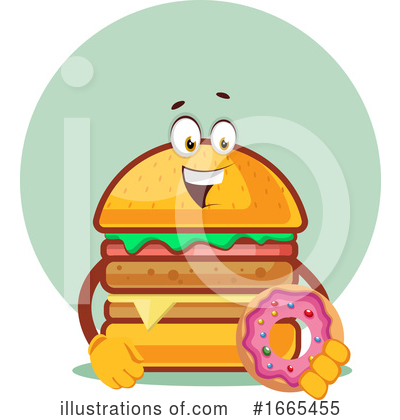 Royalty-Free (RF) Cheeseburger Clipart Illustration by Morphart Creations - Stock Sample #1665455
