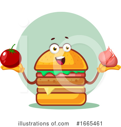 Cheeseburger Clipart #1665461 by Morphart Creations