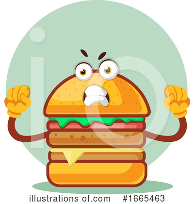 Cheeseburger Clipart #1665463 by Morphart Creations