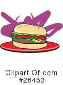 Cheeseburger Clipart #26453 by David Rey