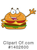 Cheeseburger Mascot Clipart #1402600 by Hit Toon