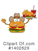 Cheeseburger Mascot Clipart #1402629 by Hit Toon