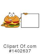 Cheeseburger Mascot Clipart #1402637 by Hit Toon