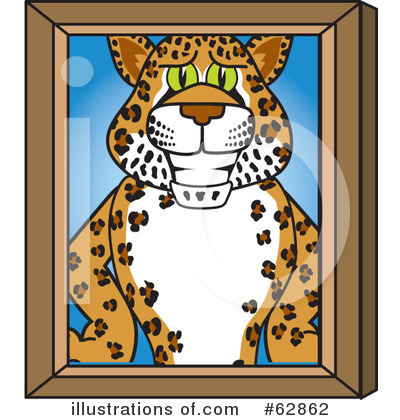 Royalty-Free (RF) Cheetah Character Clipart Illustration by Mascot Junction - Stock Sample #62862