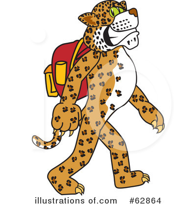 Royalty-Free (RF) Cheetah Character Clipart Illustration by Mascot Junction - Stock Sample #62864