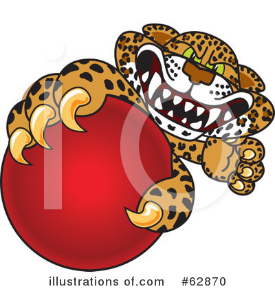 Royalty-Free (RF) Cheetah Character Clipart Illustration by Mascot Junction - Stock Sample #62870