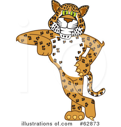 Royalty-Free (RF) Cheetah Character Clipart Illustration by Mascot Junction - Stock Sample #62873