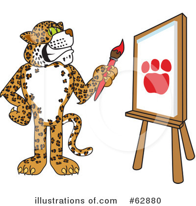 Royalty-Free (RF) Cheetah Character Clipart Illustration by Mascot Junction - Stock Sample #62880