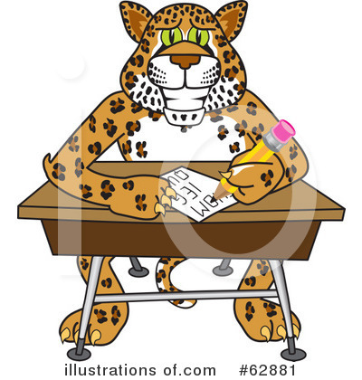 Royalty-Free (RF) Cheetah Character Clipart Illustration by Mascot Junction - Stock Sample #62881